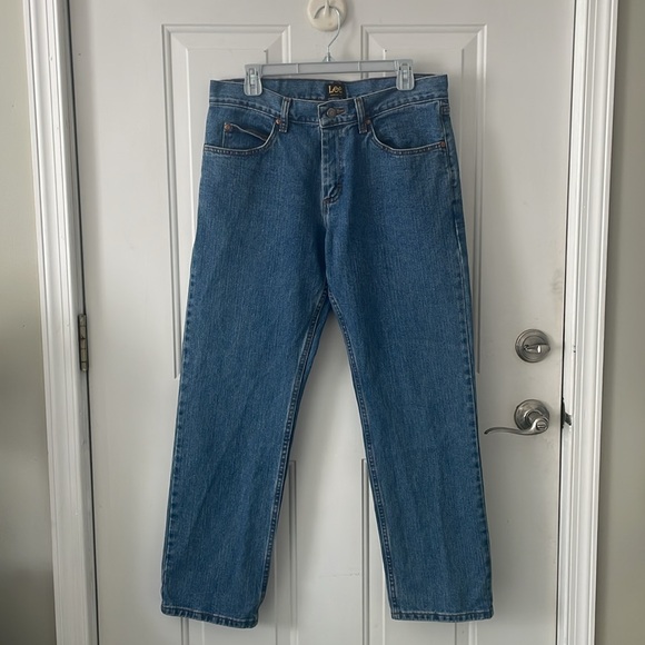 Lee Men's Regular Fit Jeans 33 x 30-EUC - Picture 9 of 11